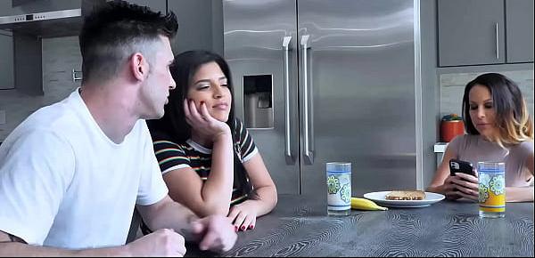  This Family Strokes Porn scene with the two siblings Gabriela Lopez and Marcus London and their horny stepmom Mckenzie Lee is seriously fucked up!